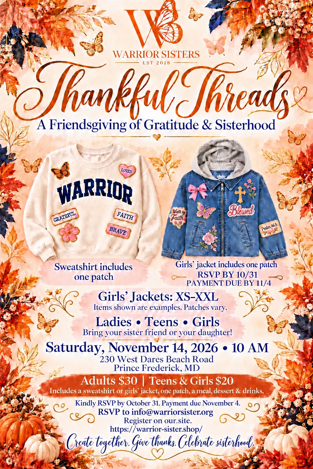Warrior Sister Friends giving
