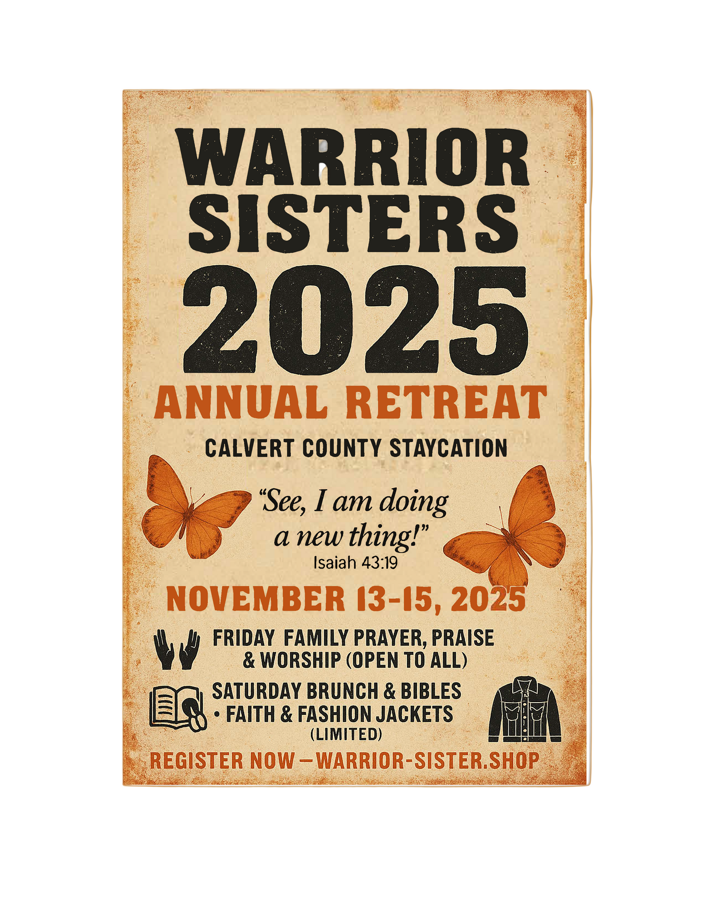Warrior Sisters 2025 Annual Retreat – Calvert County Staycation
