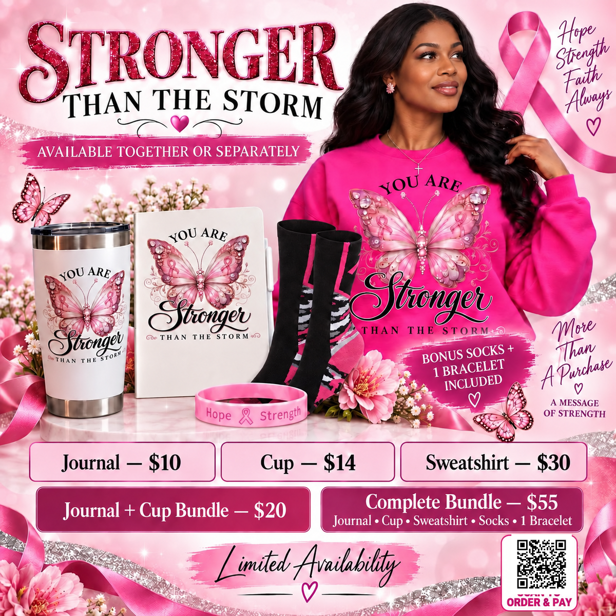 Stronger Than The Storm SweatShirt Bundle