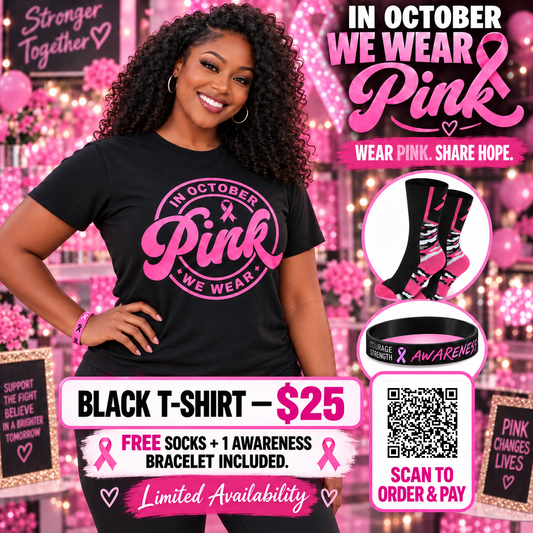 In October We Wear Pink  T-Shirt