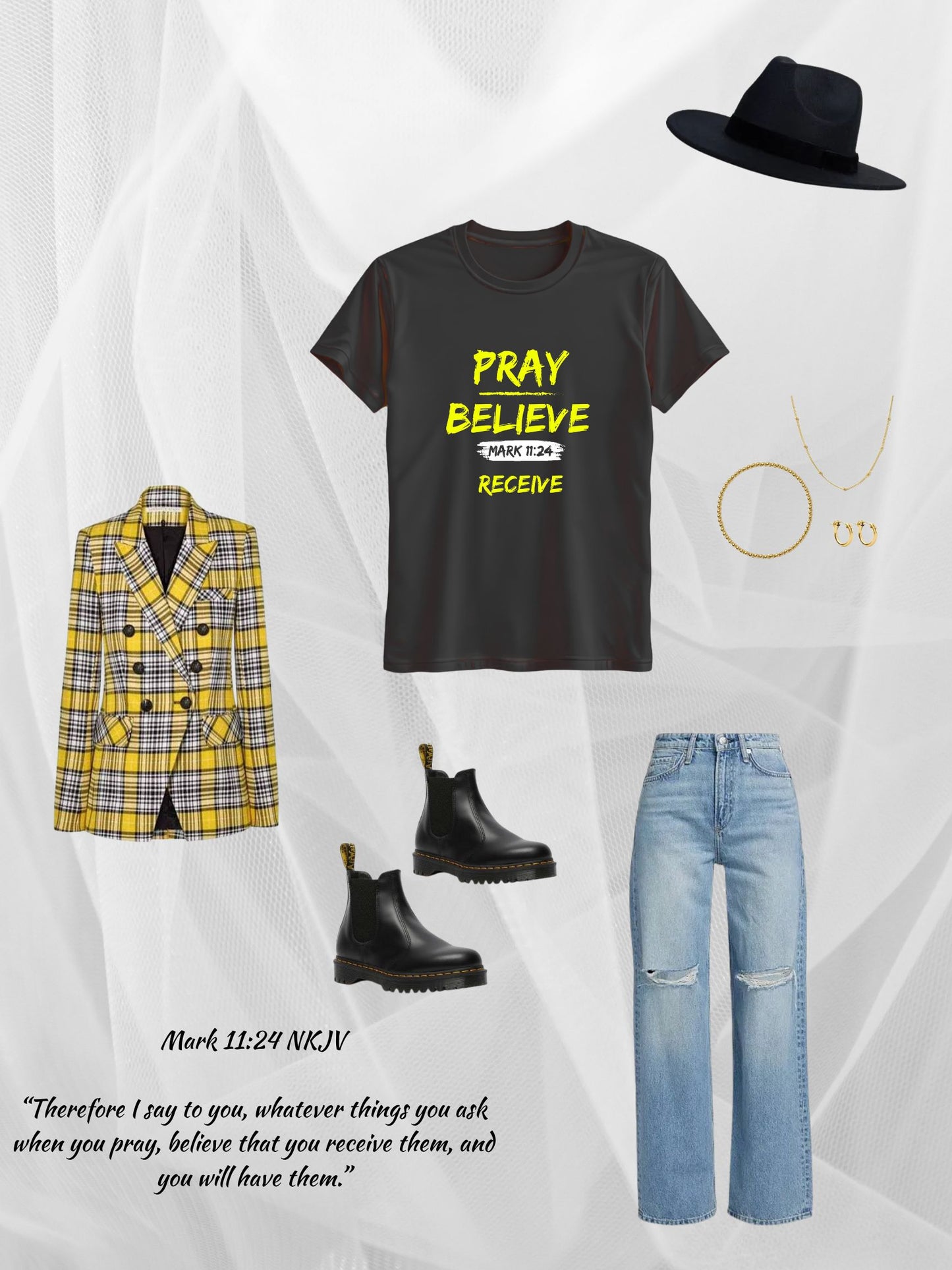 Pray Believe Receive T-Shirt
