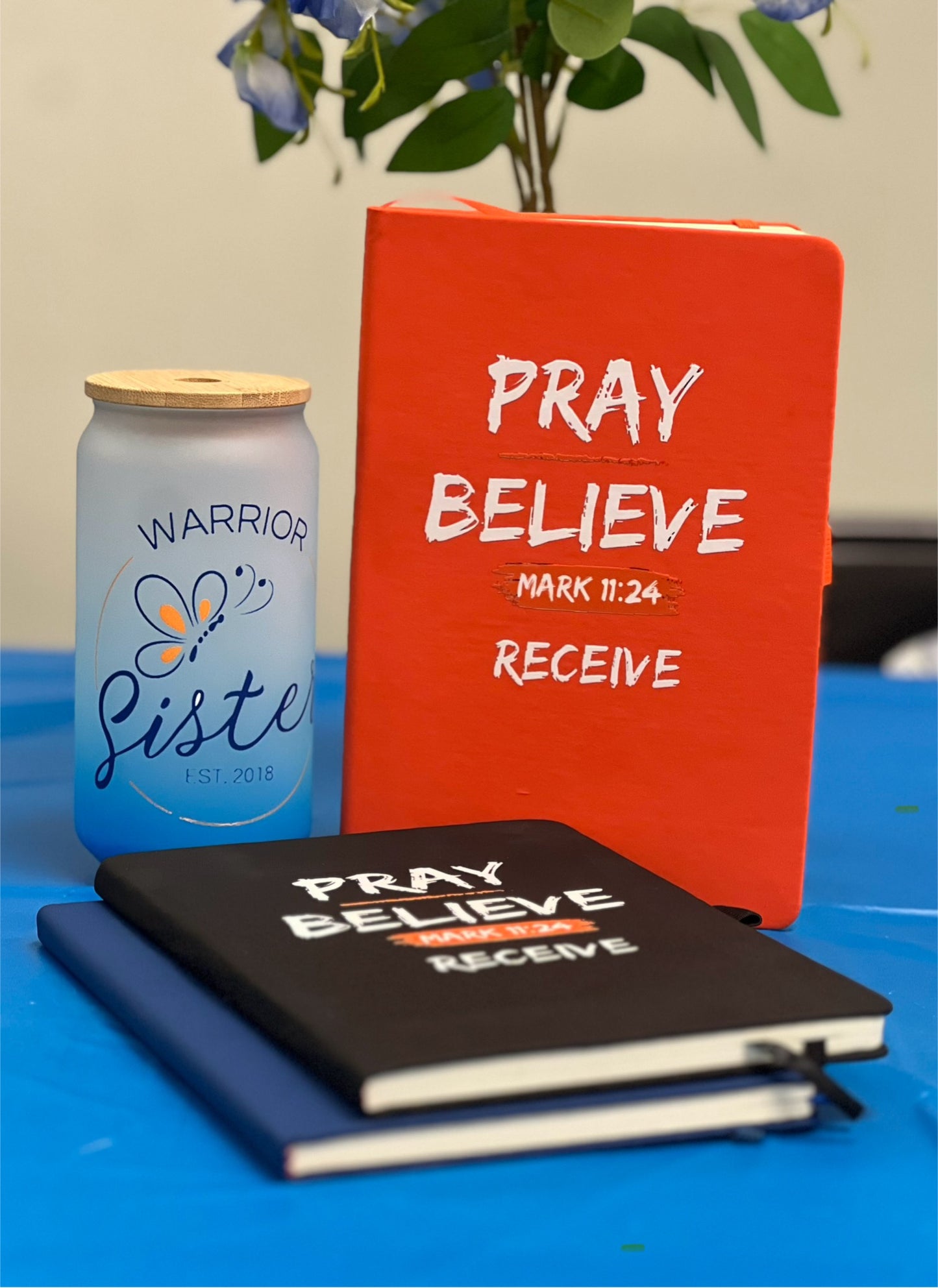 Pray Believe Receive Journal (Orange)