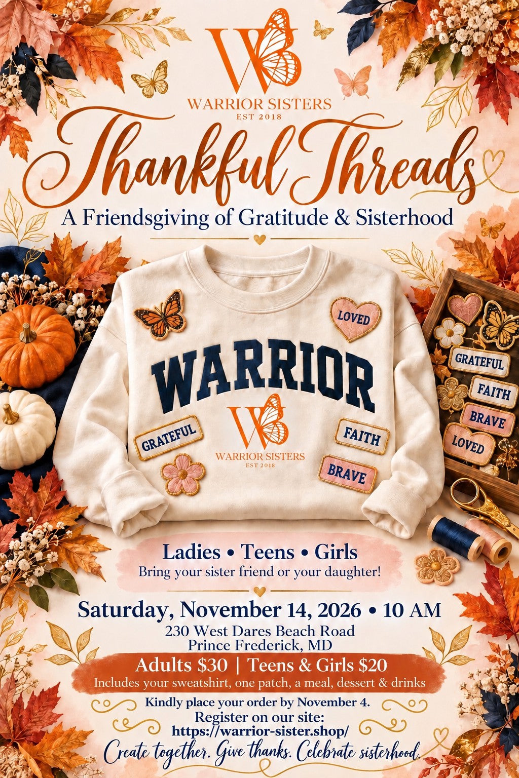 Warrior Sister Friends giving