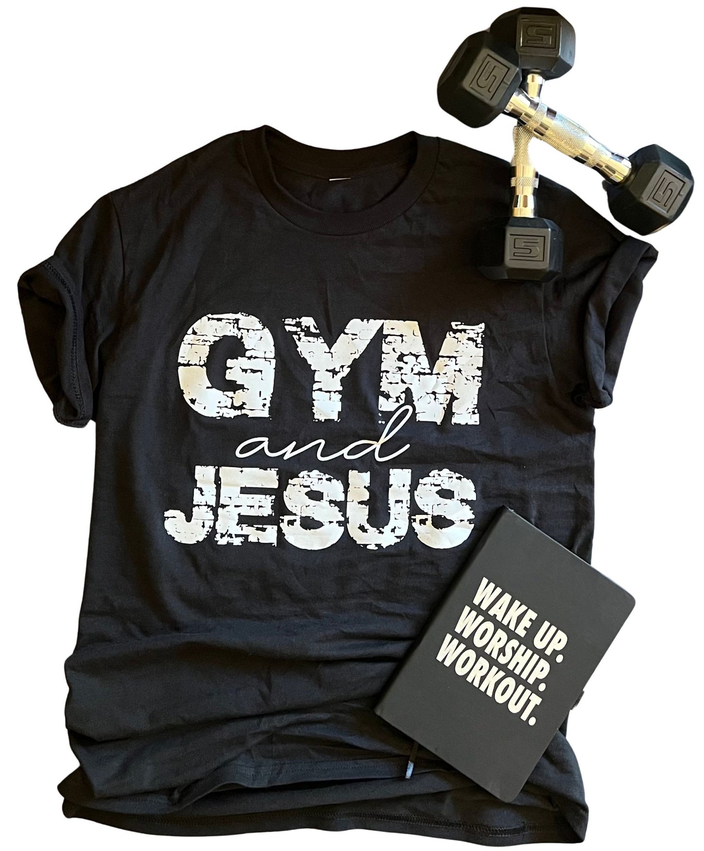 Gym & Jesus T-shirt  & Journal